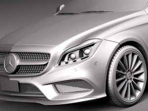Mercedes-Benz CLS Shooting Brake 2015 3D Model