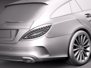 Mercedes-Benz CLS Shooting Brake 2015 Modelo 3D