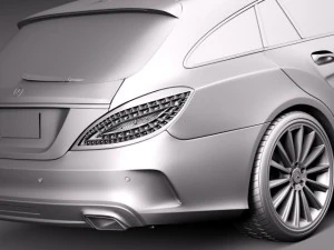 Mercedes-Benz CLS Shooting Brake 2015 3D Model