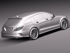 Mercedes-Benz CLS Shooting Brake 2015 Modelo 3D