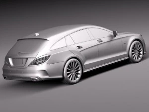 Mercedes-Benz CLS Shooting Brake 2015 3D Model