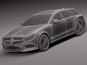 Mercedes-Benz CLS Shooting Brake 2015 3D Model
