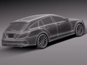 Mercedes-Benz CLS Shooting Brake 2015 3D Model