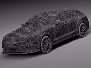 Mercedes-Benz CLS Shooting Brake 2015 Modelo 3D