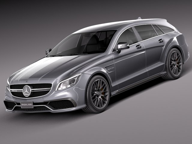 Mercedes-Benz CLS 63 AMG Shooting Brake 2015 3D मॉडल .c4d .max .obj .3ds .fbx .stl .blend 