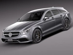 Mercedes-Benz CLS 63 AMG Shooting Brake 2015 Modelo 3D