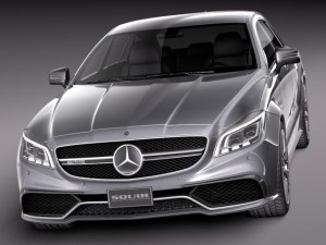 Mercedes-Benz CLS 63 AMG Shooting Brake 2015 3D मॉडल