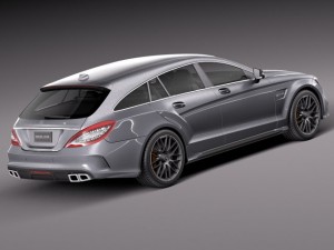 Mercedes-Benz CLS 63 AMG Shooting Brake 2015 3D मॉडल
