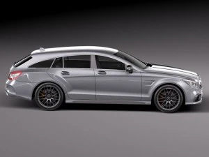 Mercedes-Benz CLS 63 AMG Shooting Brake 2015 3D Model