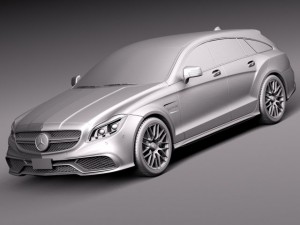 Mercedes-Benz CLS 63 AMG Shooting Brake 2015 3D मॉडल
