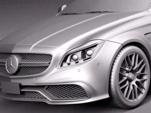 Mercedes-Benz CLS 63 AMG Shooting Brake 2015 3D Model