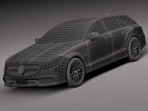 Mercedes-Benz CLS 63 AMG Shooting Brake 2015 3D Model