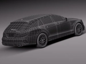 Mercedes-Benz CLS 63 AMG Shooting Brake 2015 3D Model