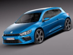 Volkswagen Scirocco R 2015 3D Model