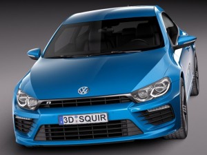 Volkswagen Scirocco R 2015 3D Model