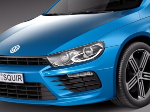 Volkswagen Scirocco R 2015 3D Model