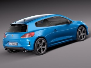 Volkswagen Scirocco R 2015 3D Model