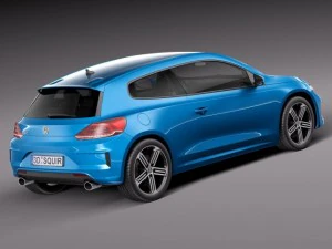 Volkswagen Scirocco R 2015 3D Model