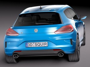 Volkswagen Scirocco R 2015 3D Model