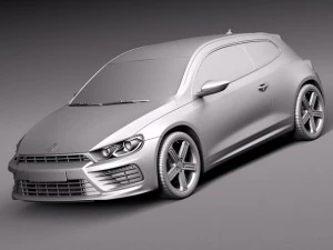 Volkswagen Scirocco R 2015 3D Model