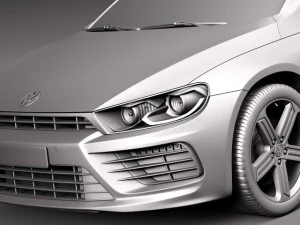 Volkswagen Scirocco R 2015 3D Model
