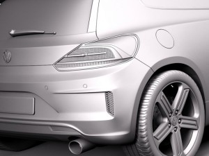Volkswagen Scirocco R 2015 3D Model