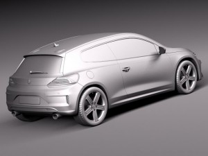 Volkswagen Scirocco R 2015 3D Model