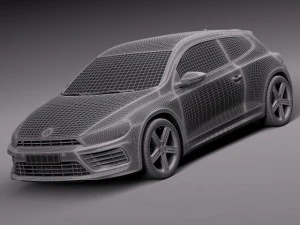 Volkswagen Scirocco R 2015 3D Model