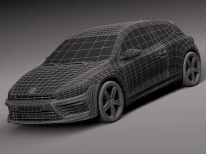 Volkswagen Scirocco R 2015 3D Model