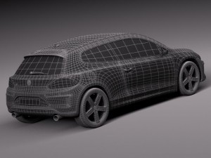 Volkswagen Scirocco R 2015 3D Model