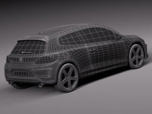 Volkswagen Scirocco R 2015 3D Model