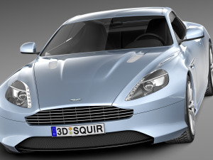 Aston Martin DB9 2013 3D Model