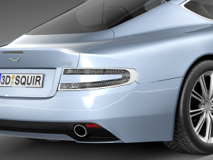 Aston Martin DB9 2013 3D Model
