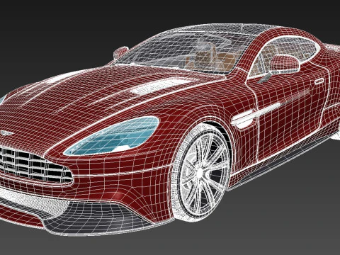 Aston Martin DB9 2013 3D Model
