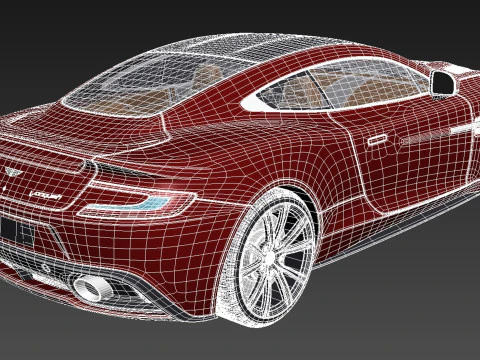 Aston Martin DB9 2013 3D Model