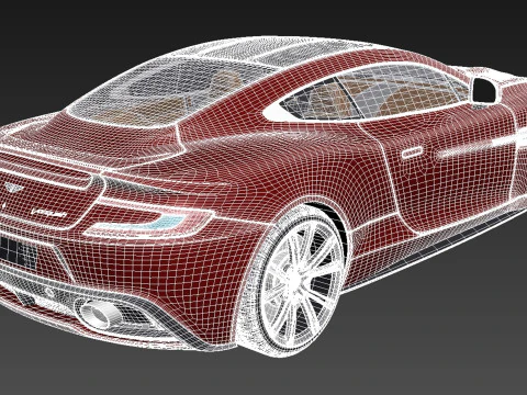 Aston Martin DB9 2013 3D Model