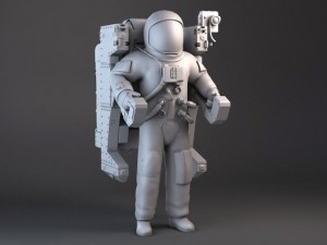 NASA MMU Astronaut with Backpack 3Dモデル