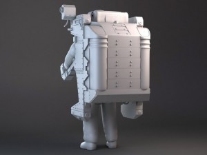 NASA MMU Astronaut with Backpack 3Dモデル
