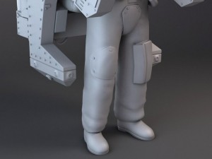 NASA MMU Astronaut with Backpack 3Dモデル