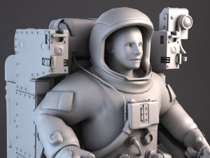 NASA MMU Astronaut with Backpack 3Dモデル