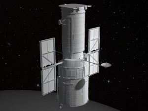 Hubble Space Telescope 3D-Modell