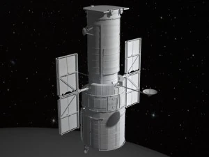 Hubble Space Telescope 3D Model