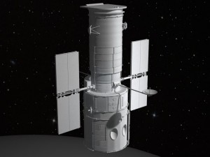 Hubble Space Telescope 3D-Modell