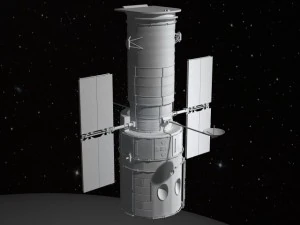 Hubble Space Telescope 3D Model