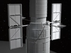 Hubble Space Telescope 3D Model