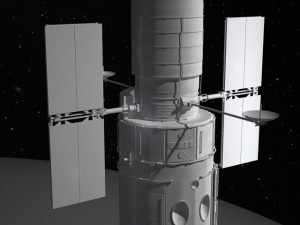 Hubble Space Telescope 3D-Modell
