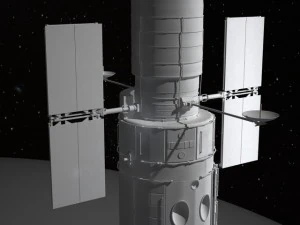 Hubble Space Telescope 3D Model