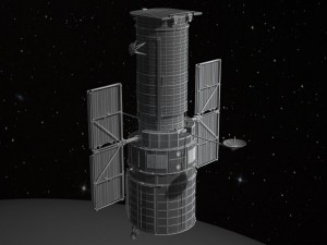 Hubble Space Telescope 3D-Modell