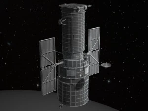 Hubble Space Telescope 3D Model