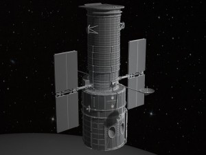 Hubble Space Telescope 3D-Modell